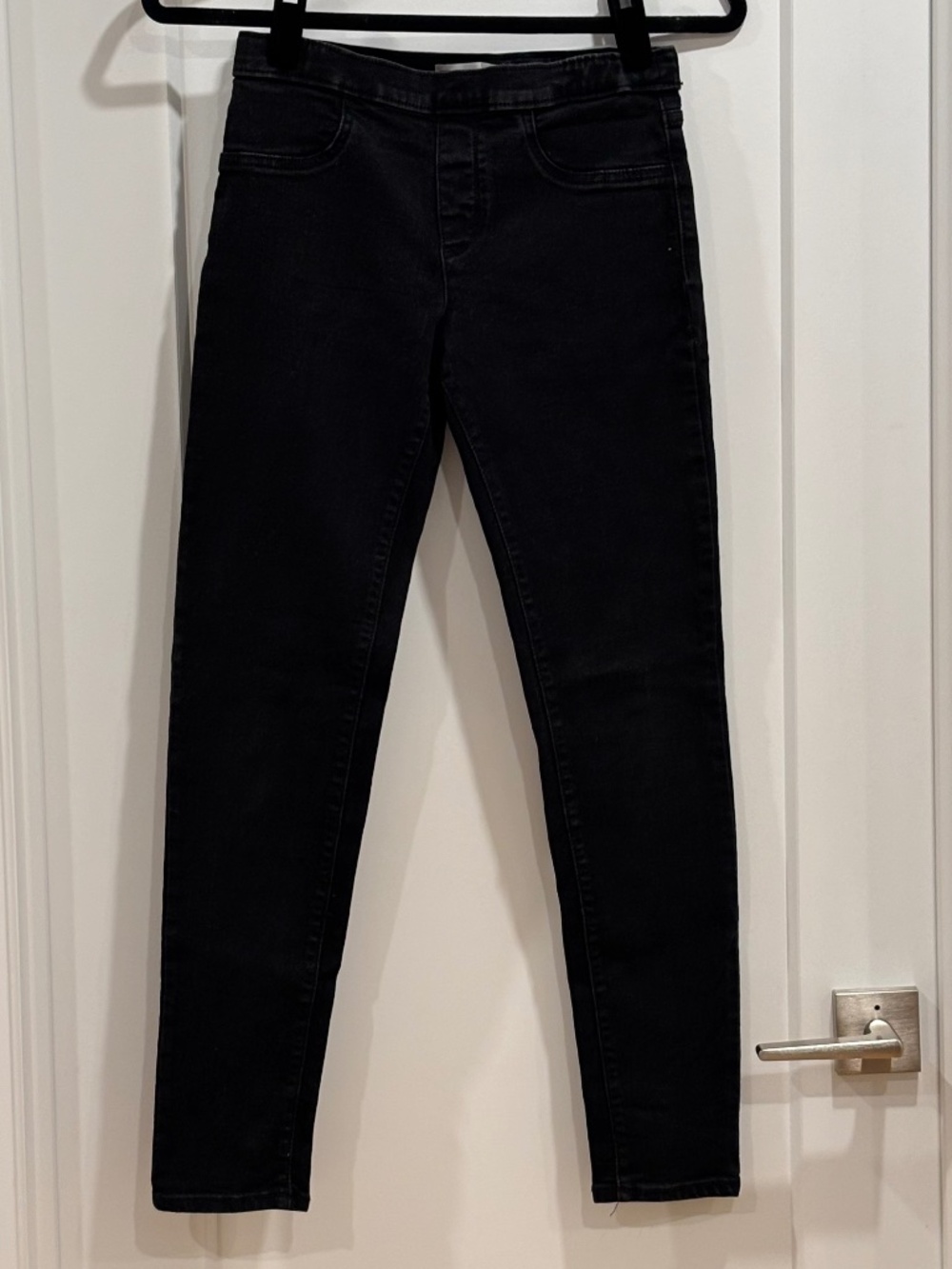 Levi's Girls Pull On Jeggings Skinny Jeans Black Red Tab